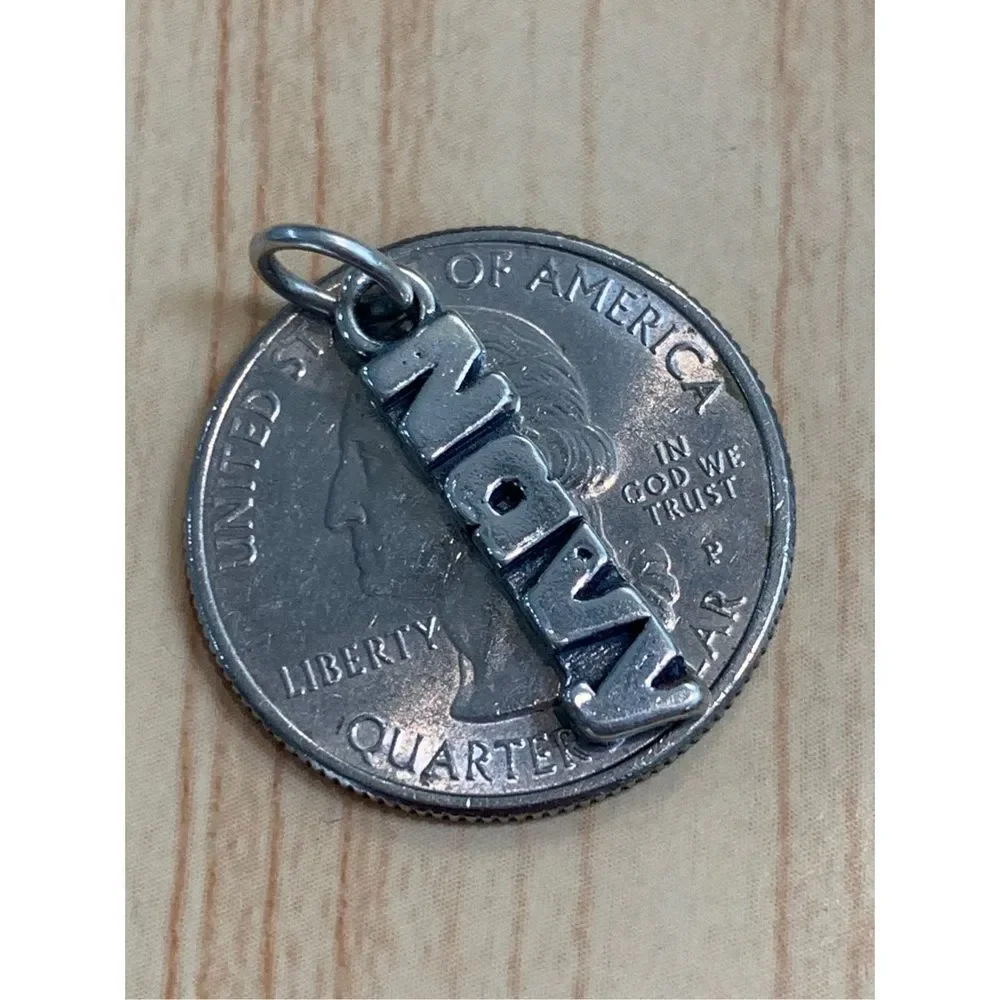 .925 Navy Sterling Silver Jewelry Charm